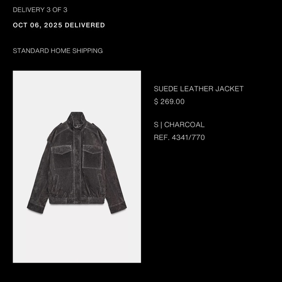 NWOT ZARA Suede Jacket S - Picture 4 of 4